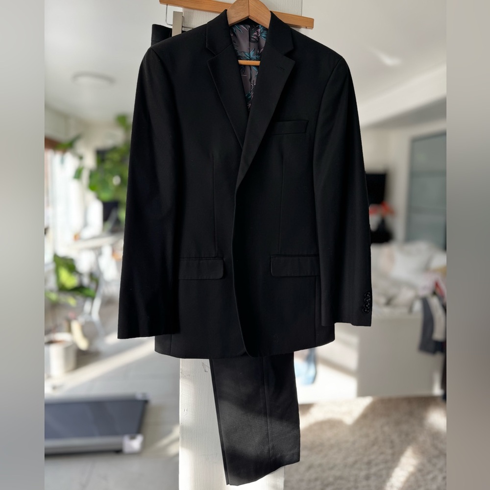 Sean Jean Slim Fit Black Men's Suit